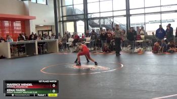 B-19 lbs 1st Place Match - Kenai Mason, Mount Pleasant Wrestling Club vs Maverick Wendel, Immortal Athletics WC