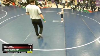 36 lbs 3rd Place Match - Greyson Hortman, Champions Wrestling Club vs Kelly King, Box Elder Stingers