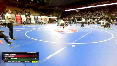 215 Class 1 lbs Quarterfinal - Crae Coffey, South Harrison vs Wyatt Burks, Versailles