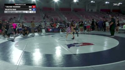 120 lbs 5th Place Match - Rilynn Younker, Patton Trained vs Juliette Ruiz, Knights Wrestling Club