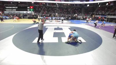 I-215 lbs Quarterfinal - Rocco Lore, Yorktown vs Kaydin Welch, Cicero-North Syracuse