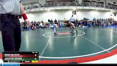 56 lbs Cons. Round 1 - Amadi Delvrain, HardWay Wrestling Academy vs Jonathan Weaver, Memorial Tiger Wrestling Club