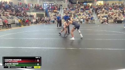 120 lbs Cons. Round 3 - Austin Wood, St. Mary`s Ryken vs Cooper Monroe, Saint Paul`s School