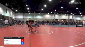 138 kg Quarterfinal - Nathan Karl, UTB Wrestling vs Andrew Lusby, Live Oak Wrestling Club