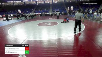 120 lbs Semifinal - Ben Zuckerman, Fairfield Warde vs Ryan O'Rourke, Salem