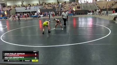 85 lbs Cons. Round 3 - Weston Kirkpatrick, Rabbit Wrestling Club vs John Phillip Simpson, Big Red Wrestling Club