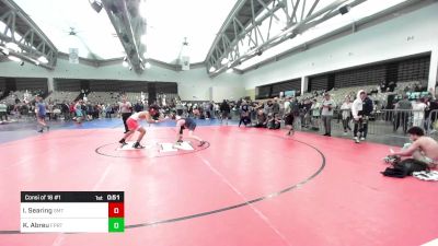 140-H lbs Consi Of 16 #1 - Ian Searing, Smithtown West vs Kelvin Abreu, Freeport