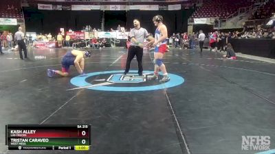 5A 215 lbs Cons. Round 2 - Tristan Caraveo, West Mesa vs Kash Alley, Las Cruces