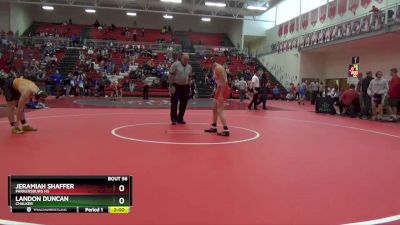 132 lbs Round 2 - Landon Duncan, Chalker vs Jeramiah Shaffer, Parkersburg HS