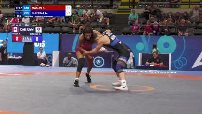 49 kg Qualif. - Kamryn Mason, Canada vs Anhelina Burkina, Uww