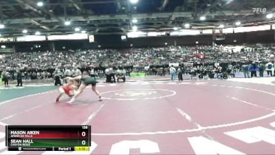 138 lbs Semifinal - Mason Aiken, American Falls vs Sean Hall, Canyon Ridge