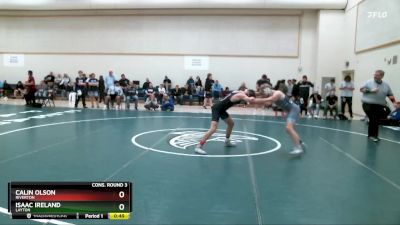 126 lbs Cons. Round 3 - Calin Olson, Riverton vs Isaac Ireland, Layton