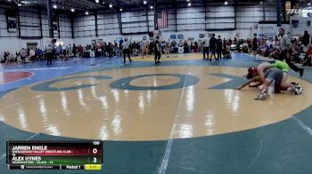 150 lbs Round 1 (3 Team) - Jarren Engle, SHENANDOAH VALLEY WRESTLING CLUB vs Alex Hynes, HEADHUNTERS - BLACK