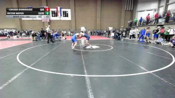 120 lbs Champ. Round 2 - Cruzer Dominguez, Creighton Prep vs Victor Matos, College Park