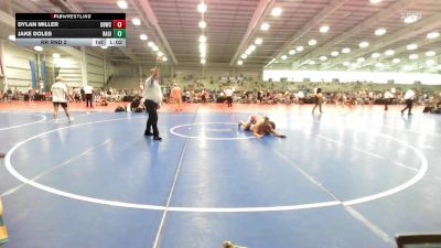 160 lbs Rr Rnd 2 - Dylan Miller, OBWC Red vs Jake Doles, Ragin Raisins Niagara HS