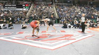 4A 150 lbs Cons. Round 1 - Ric Riccardella, Uwharrie Charter Academy vs Matthew Coats, John M. Morehead High School