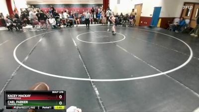 132 lbs Champ. Round 3 - Kacey Mackay, Thermopolis vs Cael Parker, Thunder Basin