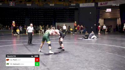 174 lbs Round Of 16 - Dustin Plott, Oklahoma State vs Riley Habisch, ND State