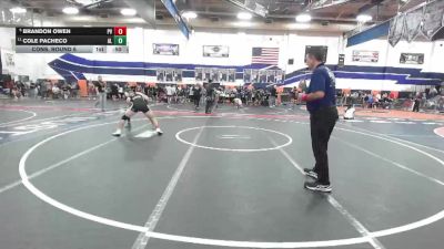 150 lbs Cons. Round 6 - Cole Pacheco, Alta Loma vs Brandon Owen, Paloma Valley