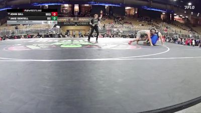 215 lbs Champ. Round 2 - Jake Sentell, Nolensville High School vs John Gill, Woodland, Cartersville