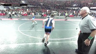 165 lbs Quarterfinal - Zander Weso, Norway Knights vs Mark Wilber, GET Blue Demons