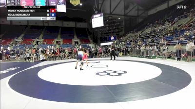 95 lbs Cons. Sub-rd Of 32 - Maria Hoegemeyer, NE vs Nola McNamara, OR