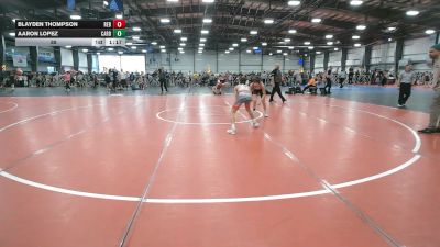 88 lbs Round 3 (12:30pm Saturday) - Aaron Lopez, Cali Red vs Blayden Thompson, Rebellion