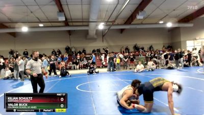 165 lbs Cons. Round 3 - Valor Buck, Colorado School Of Mines vs Kilian Schultz, Northern Colorado