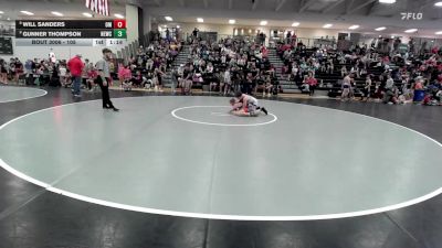 105 lbs Champ. Round 2 - Gunner Thompson, Nebraska Elite Wrestling Club vs Will Sanders, Open Mats