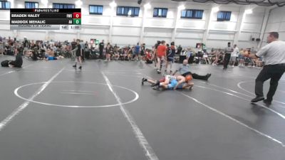 98 lbs Round 4 (6 Team) - Braden Haley, Freakztyle Wrecking Crew vs Maddox Mehalic, All American