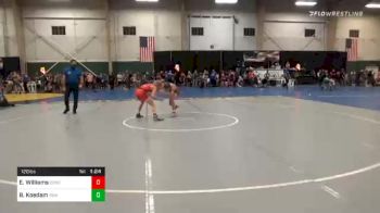 120 lbs Prelims - Ethan Williams, Conestoga Cougars vs Bo Koedam, The Arena Wrestling Academy