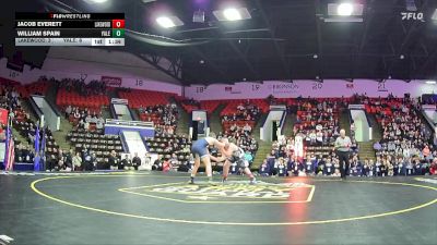 190 lbs Semifinals (8 Team) - Jacob Everett, Lakewood HS vs William Spain, Yale HS