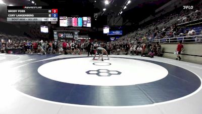 165 lbs Cons. Rd Of 64 - Brody Foss, OR vs Cory Langenberg, NE