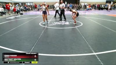 125 lbs Champ. Round 1 - Brittany Nguyen, North Kansas City vs Emma Mahan, Odessa