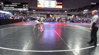 5A 106 lbs Semifinal - Casey Crumpton, Elmore County School vs Elliott Harris, Leeds