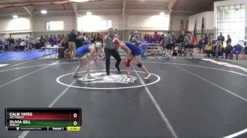 120 lbs Champ. Round 2 - Calie Yates, Jay County vs Olivia Gill, FINDLAY