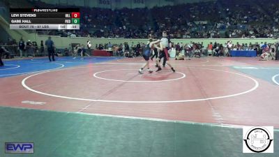 87 lbs Consi Of 32 #2 - Levi Stevens, Hilldale vs Gabe Hall, Piedmont