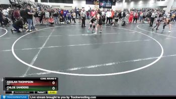 132 lbs Cons. Round 5 - Ashlan Thompson, MO vs Chloe Sanders, IA