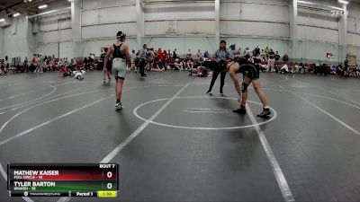 140 lbs Round 2 (8 Team) - Tyler Barton, Kraken vs Mathew Kaiser, Full Circle