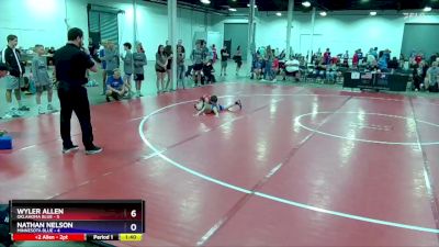 71 lbs Semis & 3rd Wb (16 Team) - Wyler Allen, Oklahoma Blue vs Nathan Nelson, Minnesota Blue