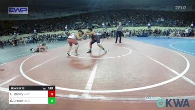 Round Of 16 - Hunter Ramey, Mustang Bronco Wrestling Club vs Silas Grason, Brushy Wrestling Club