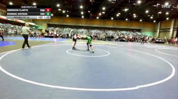 190 lbs Round Of 32 - Emerson Claeys, Pomona vs Dominic Dotson, Poway