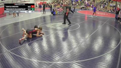 100 lbs Cons. Round 4 - Brooklyn Bloomfeldt, Kelso vs Kaylia Maltos, Sunnyside