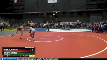 6A - 126 lbs Quarterfinal - Cael Alderman, Olathe North vs Frio Vontress, Dodge City