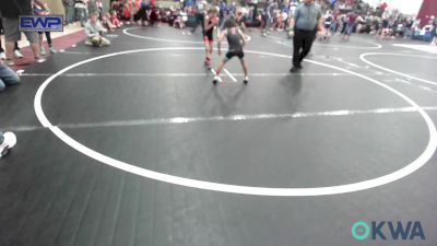 52 lbs Consolation - Ky Kemble, Ponca City Wildcat Wrestling vs Owen Spurgeon, Cushing Tigers