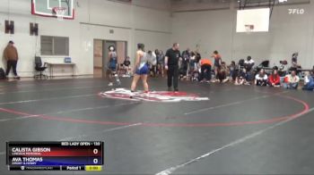 130 lbs Semifinal - Calista Gibson, Lincoln Memorial vs Ava Thomas, Emory & Henry