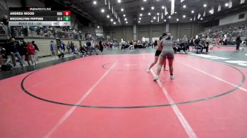 130 lbs Cons. Round 2 - Brooklynn Pippins, Lincoln East vs Andrea Wood, Frontenac