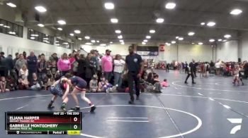 76 lbs Champ. Round 1 - Gabrielle Montgomery, Warren Pride WC vs Eliana Harper, Rocket Trained WC