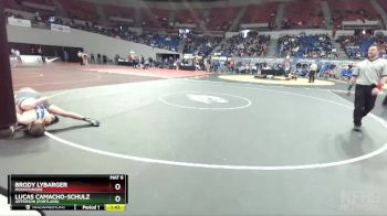 6A-106 lbs Quarterfinal - Lucas Camacho-Schulz, Jefferson (Portland) vs Brody Lybarger, Mountainside