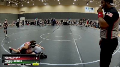 84 lbs Round 5 (10 Team) - Treyson Denning, Irontide vs Nolan Lumagui, Capital City WC